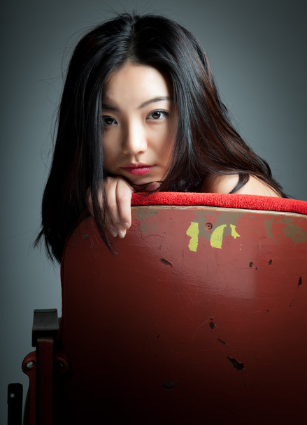 stüdyoda poz çekici Asyalı kız - Fotoğraf, Görsel