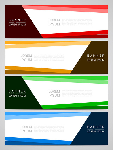 Abstract corporate business banner web template, vector illustration - Vector, Image