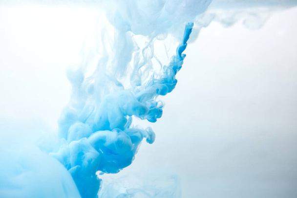 Abstract blue ink in water - Foto, imagen