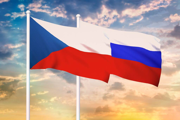 Relationship between the Russia and the Czech Republic - Photo, Image