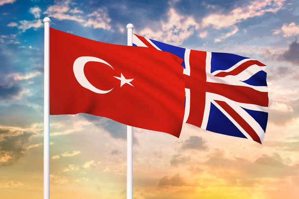 Relationship between the Turkey and the United Kingdom - Photo, Image