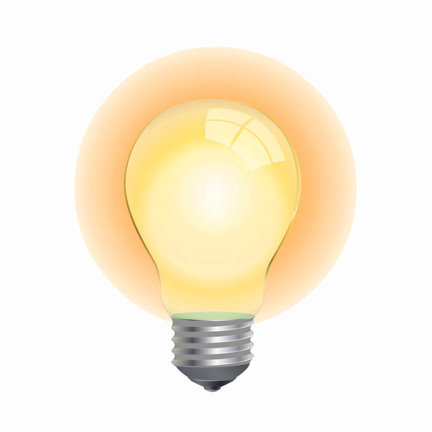 Ampoule lumineuse - Image vectorielle de bande dessinée
 - Vecteur, image