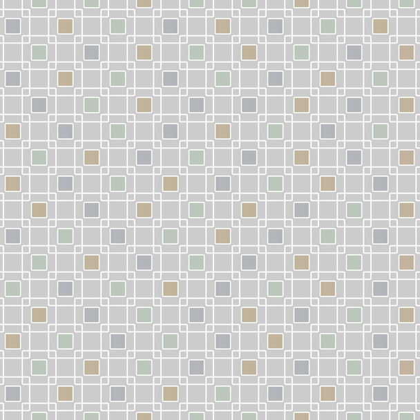 Vektor geometriai négyzetek rács sárga szürke fehér. és Zöld Zökkenőmentes ismétlődő minta. Háttér textíliák, kártyák, gyártás, háttérképek, nyomtatás, ajándék csomagolás és scrapbooking. - Vektor, kép
