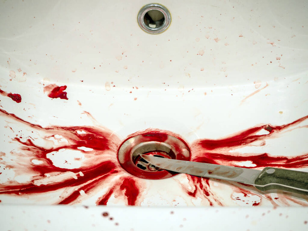 Krvácení krve v koupelně - Fotografie, Obrázek