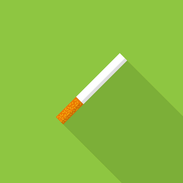 icône plate cigarette, illustration vectorielle - Vecteur, image