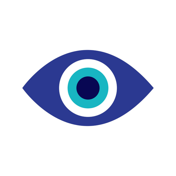 ojo fatima icono plano, ilustración vectorial
 - Vector, imagen