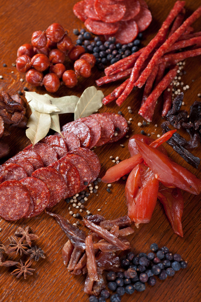Meat and sausages - Photo, Image