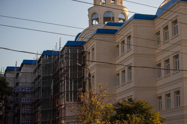 Elements of the exterior of the church under construction in the seaside area - Фото, зображення