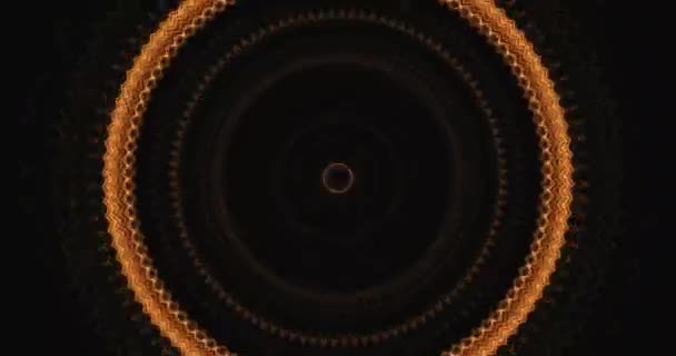 Abstraktní polygonální pozadí s připojenými čarami a tečkami tvořícími kruh - Záběry, video