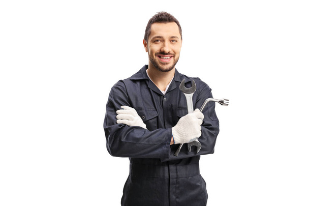 Mechanic holding car repair equipment - Photo, image