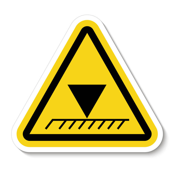  Symbolzeichen für die Begrenzung der Überkopfhöhe isoliert auf weißem Hintergrund, Vektorillustration EPS.10   - Vektor, Bild
