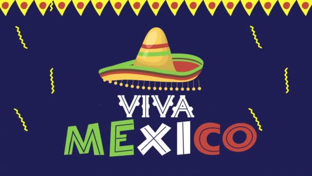 viva animation mexicaine avec chapeau mexicain
 - Séquence, vidéo