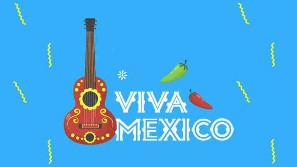 Живая мексиканская анимация с гитарой
 - Кадры, видео