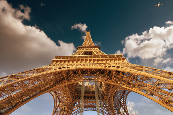 piękny widok z wieży Eiffla w Paryżu - Zdjęcie, obraz