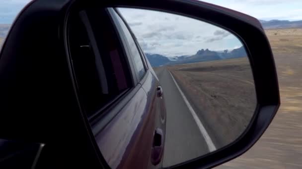 Auto rijden op de weg naar IJsland - Video