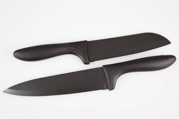 set couteau de cuisine Chef noir
 - Photo, image