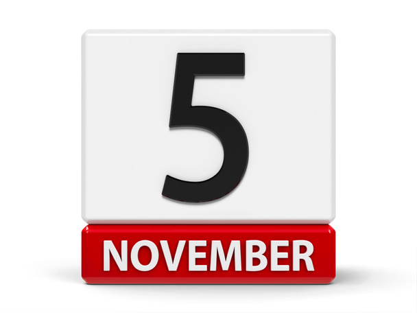 Calendario de cubos 5 de noviembre
 - Foto, imagen
