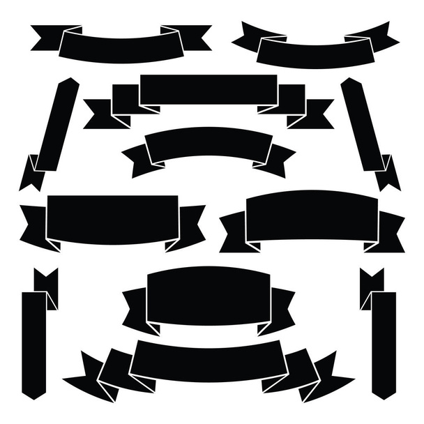 ribbon banner icon,flat design - Vector, Image