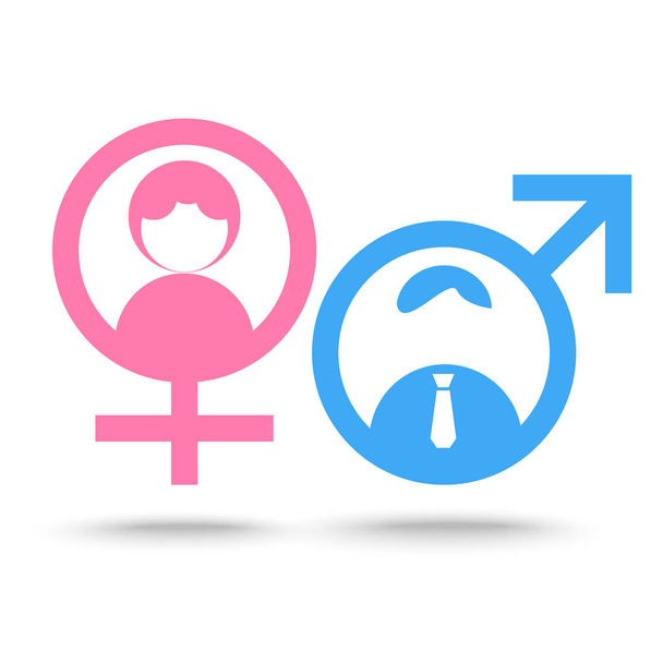 Ícones de símbolo de gênero
 - Vetor, Imagem