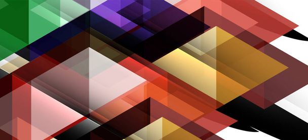 Colorful repeating triangles modern geometric in contemporary style on white background. Abstract geometric shape. Modern stylish texture - Vector, Image