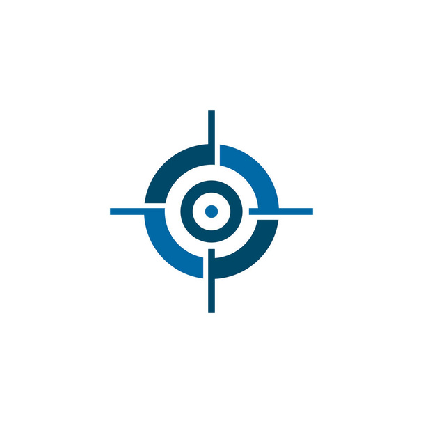 Doelpunt pictogram logo ontwerp vector template - Vector, afbeelding
