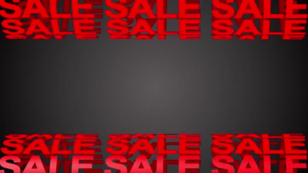 verkoop achtergrond voor promo, concept van verkoop en klaring 3d rendering - Video