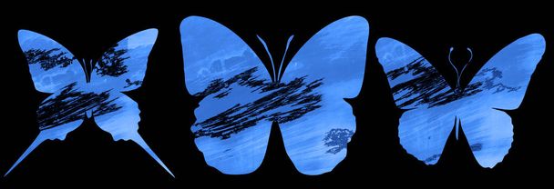 Set con farfalle ad acquerello con stampe
 - Foto, immagini