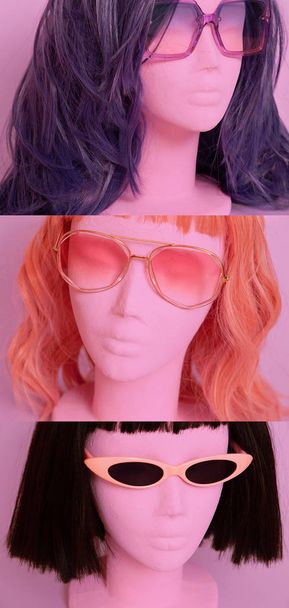 Collage of girl mannequins. - 写真・画像