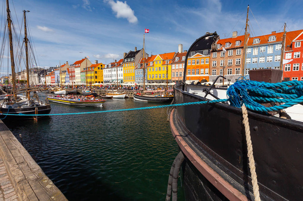 Копенгаген. Канал Nyhavn
. - Фото, изображение