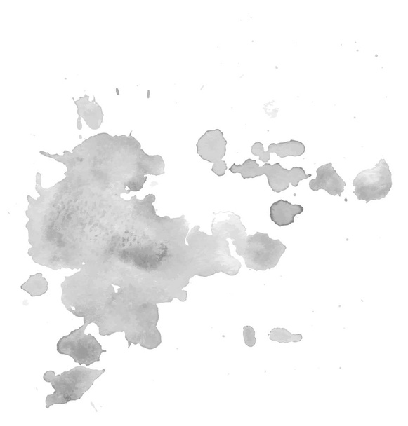 Desaturated abstract watercolor texture stain with splashes and spatters.  - ベクター画像