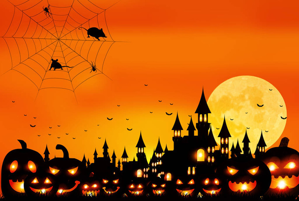 topo La carta di anno nuovo sfondo di Halloween
 - Vettoriali, immagini
