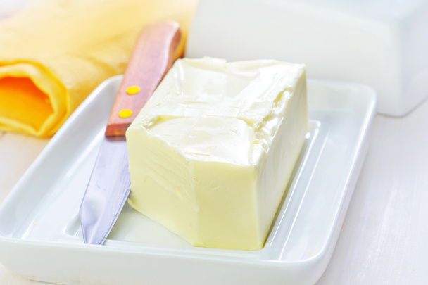 Butter on a plate - Φωτογραφία, εικόνα