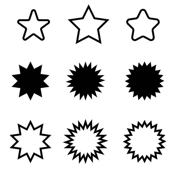 Symbol znaku Stars Sparkles - Wektor, obraz