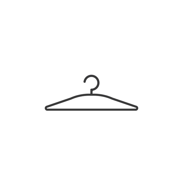 Simple Hanger vector icon illustration - Vector, Imagen