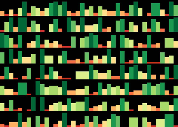 Número colorido pi Visualização de dados Art Computational Generative illustration
   - Vetor, Imagem