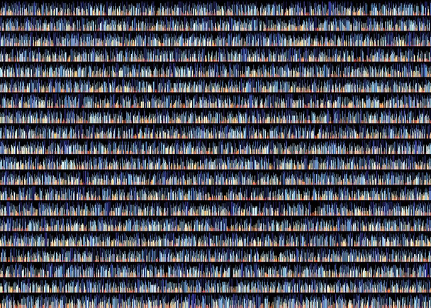 Цветное число pi визуализация данных Искусство Вычислительная генеративная иллюстрация
   - Вектор,изображение