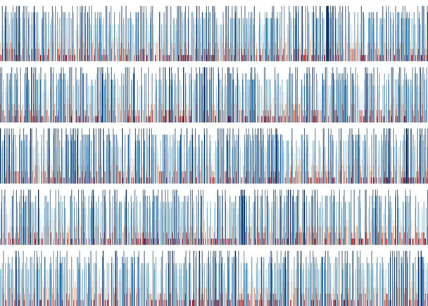 Colorful Number pi Data Visualisation Art Computational Generative illustration   - Vector, Image