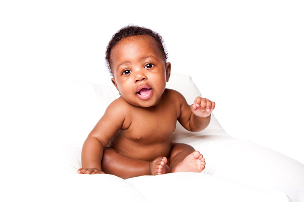 Cute happy smiling adorable baby infant - Foto, Imagen