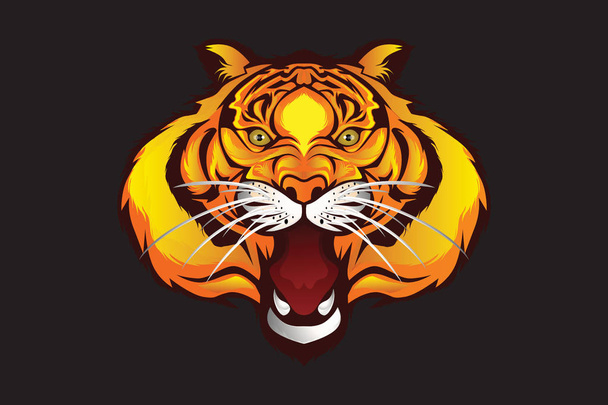 the tiger symbolizes the power of might and might - Vector, Image