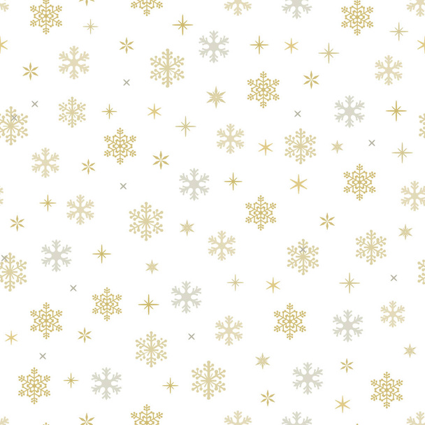 Snowflake symbol Christmas seamless pattern - ベクター画像