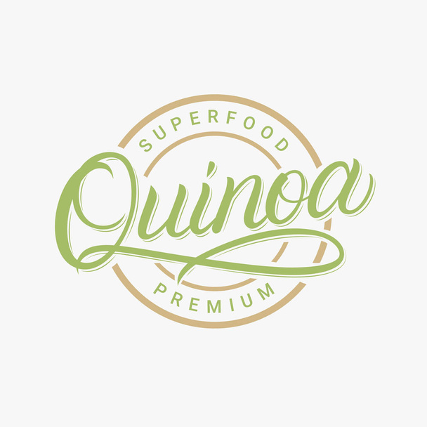 Logo écrit à la main en quinoa
 - Vecteur, image