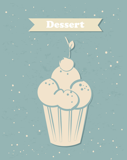 dessert design - Wektor, obraz