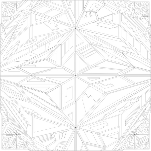 Diamantkristall geometrischer Strukturvektor - Vektor, Bild