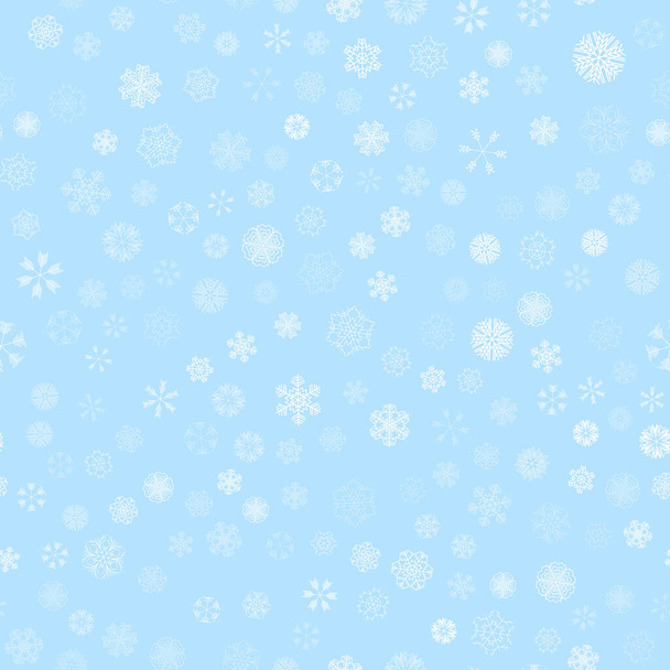 vector winter snow light seamless pattern - Vector, Image