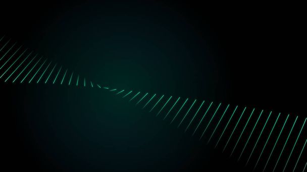 要旨イラスト旋回音技術とデジタル革新ビジネスコンセプト上の曲線波面流光るドットと接続された滑らかなラインプレキシネットワークの背景 - 写真・画像