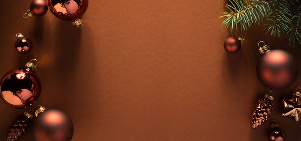 Рождественские праздники украшение плоский лежал; Рождество открытки фон - Фото, изображение