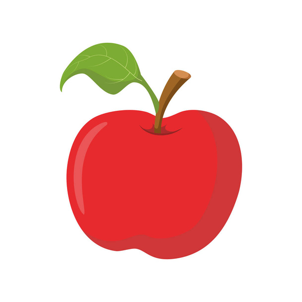 Векторна ілюстрація смішного яблука в мультяшному стилі
. - Вектор, зображення