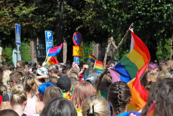 Międzynarodowy Festiwal Pride w Sztokholmie 2019 - Zdjęcie, obraz