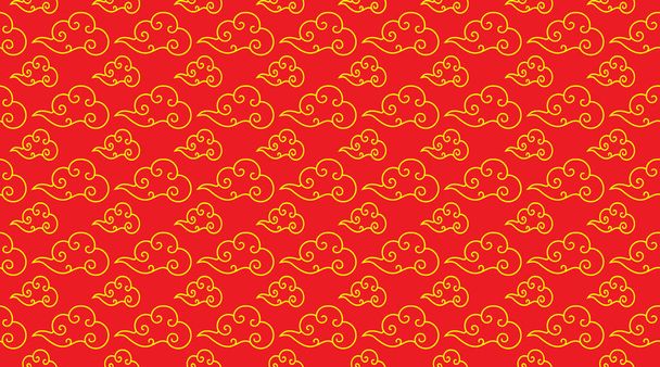 Chinese cloud pattern elegant style - Vektor, kép