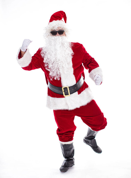 щасливий Санта Клаус ізольований на білому тлі
 - Фото, зображення